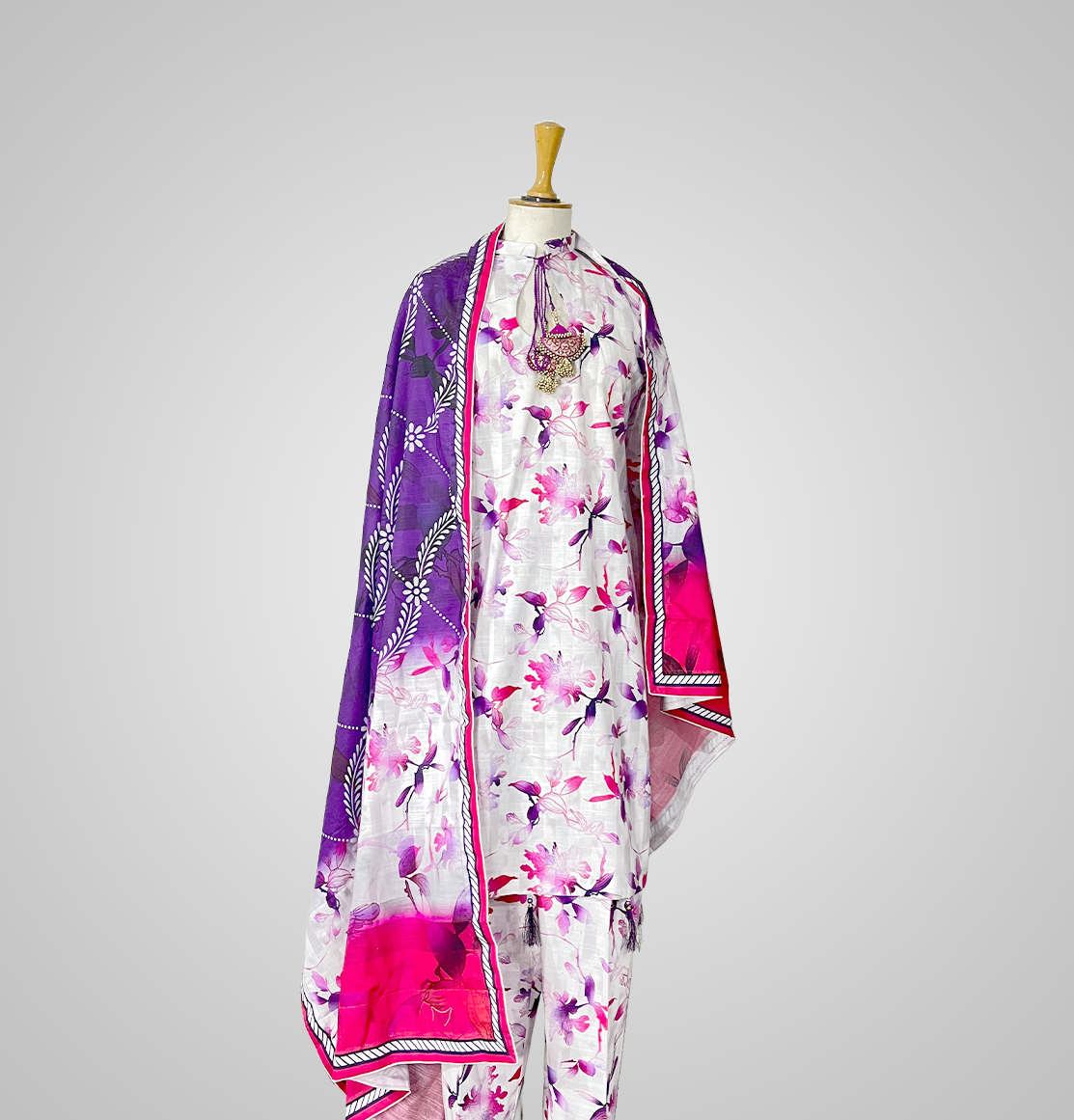 Blooming Violet Stitched Suit