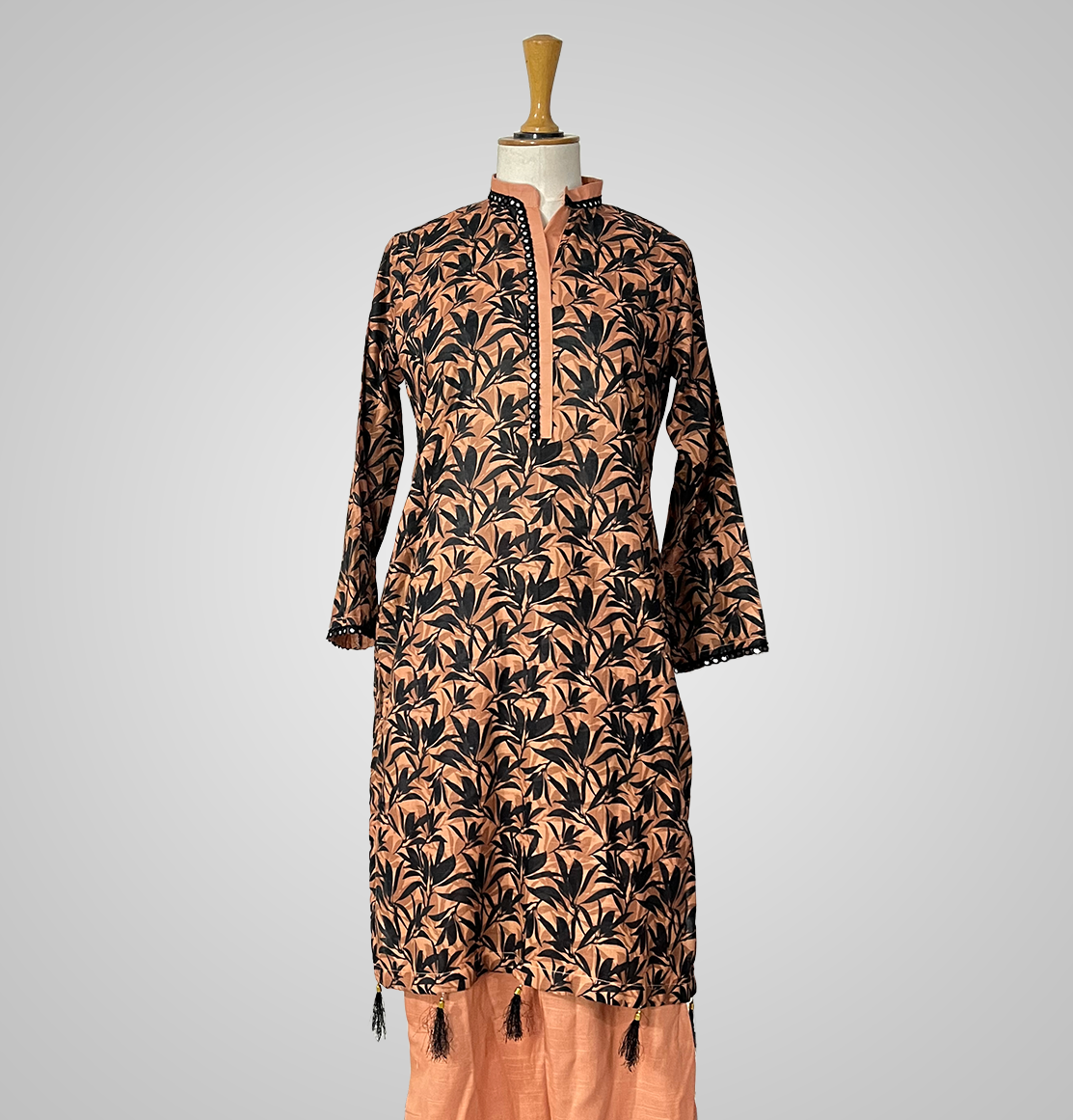 Peach Blossom Khaddar Stitched Suit