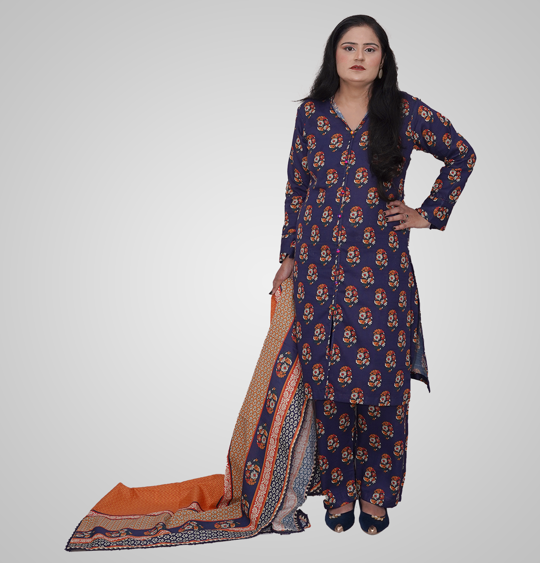 Midnight Garden 3 piece Kurta